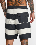 RVCA Mens Main Tower TJP Boardshort Trunk 18" - Pirate Black