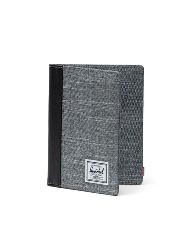 Herschel Raynor Passport Holder - Raven Crosshatch