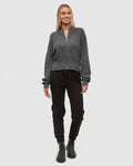 Tentree Women's Vista Sweater - Dark Grey Heather