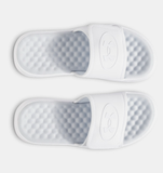Under Armour Women's Ignite Pro 8 Slides - White / Halo Gray - 100