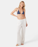 Roxy Women's After Surf Stripe Cover Up Pant - Egret