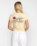 RVCA Women's Wild Hearts 411 Tee - Sunshine