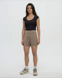 Tentree Women's Solstice Flat Front Pull-On Short - Clay
