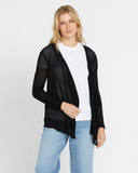 Volcom Womens Go Go Wrap Cardigan - Black