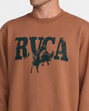 RVCA Mens Buck Crew Sweatshirt - Rawhide