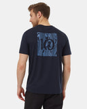 Tentree Mens Woodblock Ten T-Shirt - Midnight Blue Canyon Blue