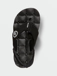 Volcom Little Boys Recliner Sandals - Black White