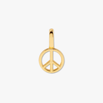 Pura Vida Harper Gold Charm ~ Peace Sign