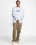 RVCA Mens Barbarose Long Sleeve - White