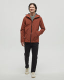 Tentree Mens Nimbus Water Repellent Hooded Rain Jacket - Sequoia