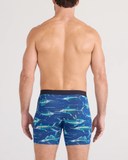 Saxx Vibe Xtra Underwear - Digi Fish - Sapphire