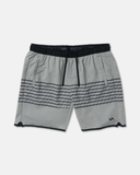RVCA Mens Yogger Stretch Contrast 17" Short - Heather Grey