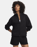 Women's UA Unstoppable Fleece Zip Up Hoodie - Ultimate Black - 008