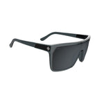 Spy Flynn Sunglasses - Translucent Gunmetal - Happy Gray Gunmetal Spectra Mirror