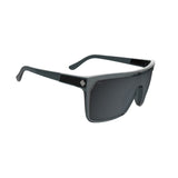 Spy Flynn Sunglasses - Translucent Gunmetal - Happy Gray Gunmetal Spectra Mirror