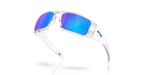 Oakley Heliostat Sunglasses - Clear W/ Prizm Sapphire Polarized