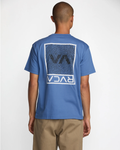RVCA Mens Print SS Tee - Federal Blue