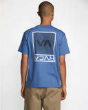 RVCA Mens Print SS Tee - Federal Blue