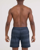 Saxx Mens Sea To Shore 2N1 6" Trunk - Agitated Stripe - Indigo