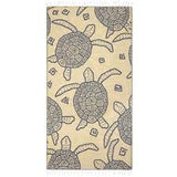 Sand Cloud W/ Zipper Pocket Towel - Flatback Turtle