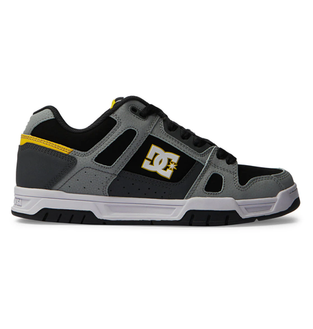 DC Mens Stag Shoes - Grey/Yellow