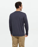 Tentree Mens Baker Longsleeve - Midnight Blue Heather