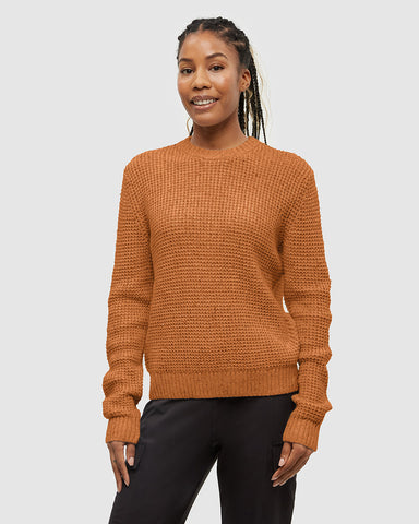 Tentree Women's Morrell Sweater - Burnt Caramel Nep
