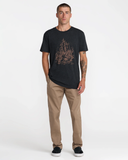 RVCA Mens High Seas Short Sleeve Tee - Pirate Black