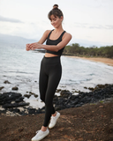 Tentree Women's Granville InMotion High Rise Legging - Meteorite Black