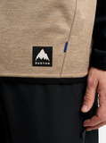Burton Mens Crown Weatherproof Crewneck Fleece - Summit Taupe Heather / True Black