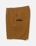 Salty Crew Mens Crew Boatshorts Elastic Waist Boardshort - Bronze Brown