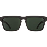 Spy Helm Sunglasses - Soft Matte Black - HD Plus Grey Green