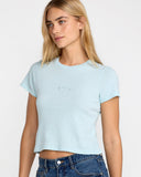 RVCA Womens Forever Tee - Crystal Blue