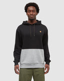 Tentree Mens Howson Hoodie - Meteorite Black/Harbour Grey Heather