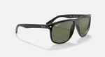 Ray-Ban Boyfriend Sunglasses - Black W/ Dark Green Polar