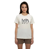 Tentree Women's Haitian Foliage Logo T-Shirt - Undyed Graphite