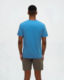 Tentree Mens TreeBlend Baker T-Shirt - Blue Lagoon Heather
