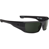 Spy Dirk Sunglasses - Soft Matte Black - Happy Gray Green