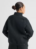 Burton Women's SpaceCloud 1/4 Zip Top - True Black Heather