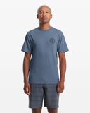 Volcom Mens Drain You Short Sleeve Tee - Blueberry