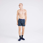 Saxx Droptemp Cooling Sleep Loose Boxer - Bison Check-Maritime