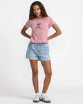 RVCA Womens That Balance Baby Tee - Amethyst Smoke