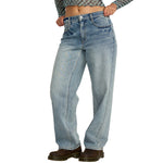 RVCA Womens Coco II Denim Jeans - Light VIntage Indigo
