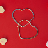 Pura Vida Oversized Heart Hoop Earrings ~ Silver