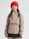 Burton Kids' Frostner 2L Anorak Jacket - Summit Taupe / True Black