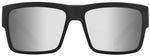 Spy Cyrus Sunglasses - Matte Black - Happy Gray Silver Mirror