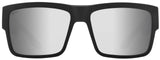 Spy Cyrus Sunglasses - Matte Black - Happy Gray Silver Mirror