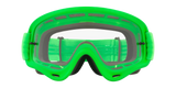 Oakley O-Frame® MX Goggles - Clear Lenses,  Moto Green Strap