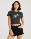 Volcom Women's As If Baby Tee - Vintage Black