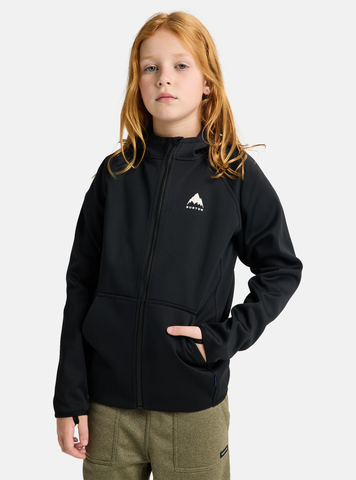 Burton Kid's Crown Weatherproof Full-Zip Fleece - True Black